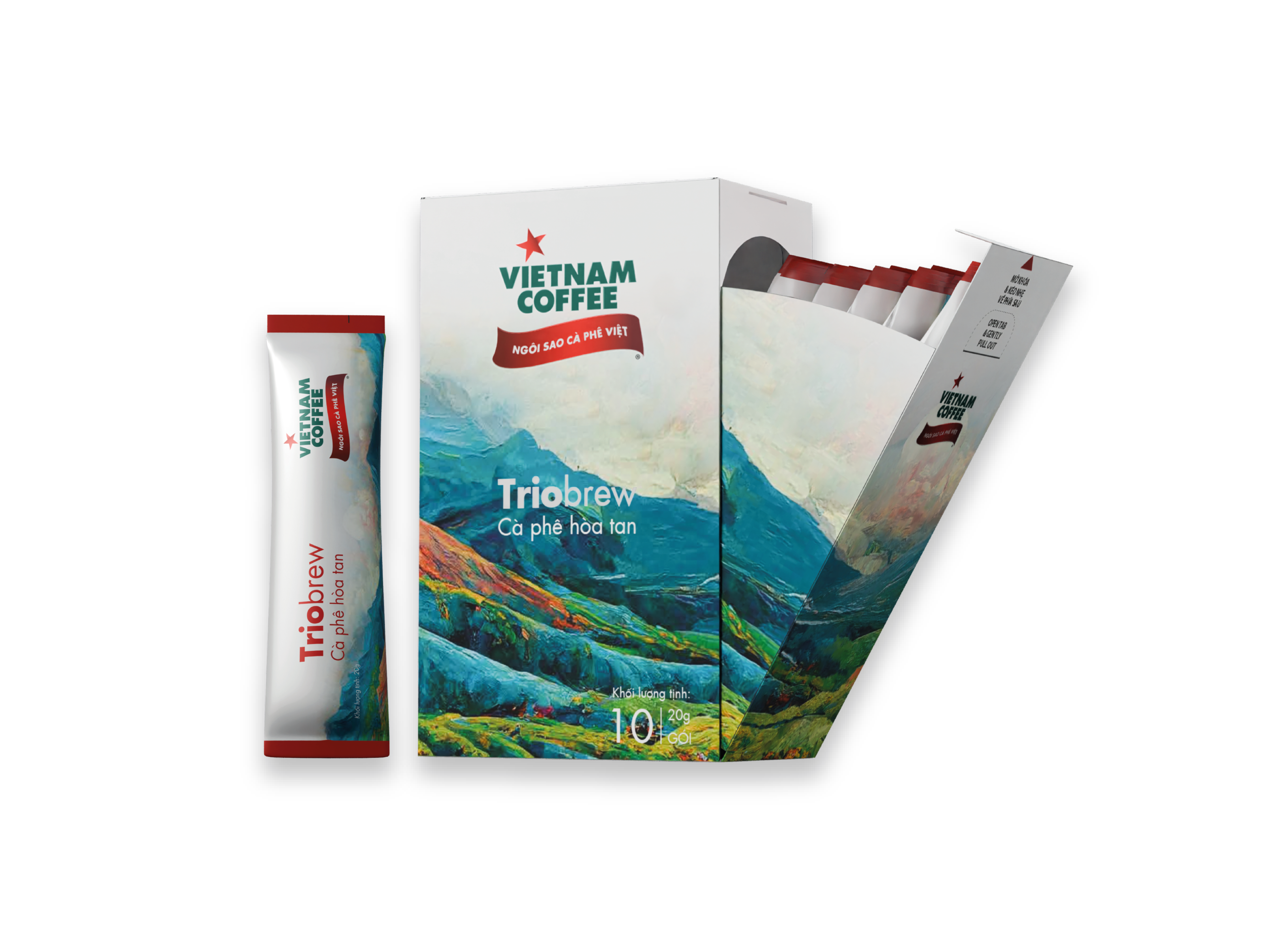 CÀ PHÊ HÒA TAN TRIOBREW (10 sticks x 20g/hộp)